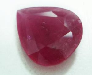 2.09cts stunning Natural African Ruby Gemstone pear