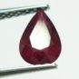 0.67cts stunning  natural red ruby pear shape gemstone