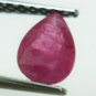 0.91cts stunning natural New Burma ruby gemston pear