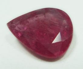 2.05cts stunning natural African ruby gemstone pear