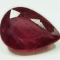 3.15cts stunning natural African ruby gemstone  pear