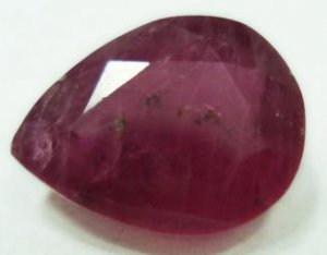 4.55cts stunning natural African ruby gemstone  pear