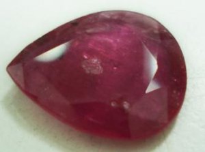 2.70cts stunning natural African Ruby gemstone  pear