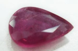 1.60cts stunning natural African Ruby gemstone  pear
