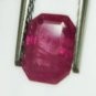 0.51cts NATURAL NEW BURMA Red Ruby Rectangle shape
