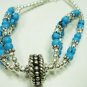 14.71gms Handcrafted German Silver & Turquoise Bracelet