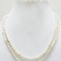 Designer Fresh Water Pearl Necklace With Silver Clasp