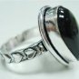 5.88Gms Handcrafted black onyx Gemstone & Silver Ring