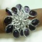 9.71gm Handcrafted Amethyst Gemstone & Silver Ring