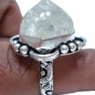 9.89gm Handcrafted Sterling Silver & Gemstone Ring