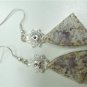 6.84Gms Handcrafted Agate Gemstone & Silver Earring