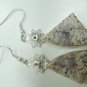 6.84Gms Handcrafted Agate Gemstone & Silver Earring