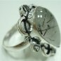 8.02gms Handcrafted Labradorite gemstone Silver Ring