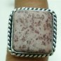 6.99gm Handcrafted Agate Gemstone & Silver Ring