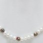 Single Strands Fresh Water Pearl Necklace With Silver