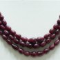 3 Strand Natural Ruby Gemstone Neckalce briolette uniqu