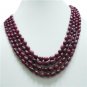 4 Strand Natural Ruby Gemstone briolette  Neckalce Rare