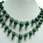 2 strand Natural colombian Emerald Gemstone briolette