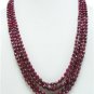 4Stand Natural faceted Ruby Gemstone Necklace briolette