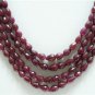 4Stand Natural faceted Ruby Gemstone Necklace briolette