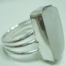 6.05gms Handcrafted Agate Gemstone & Silver Ring