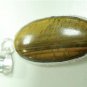 9.77Gm Handcrafted Tiger'eyes Gemstone & Silver pendant