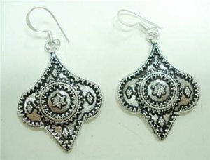 11.45Gms Handcrafted German Silver dangle style Earring