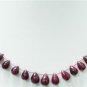Handmade Natural Cabochone Red Ruby Briolette Necklace