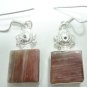 7.82Gms Handcrafted Agate Gemstone & Silver Earring