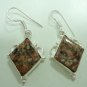10.35Gms Handcrafted Agate Gemstone & Silver Earring