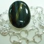 31.69gm Handcrafted Agate Gemstone & Silver Bracelet