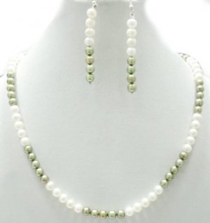 Fine Single Strand Fresh Water  Pearl Necklace~
