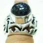 10.48 Gm Handcrafted Sun Gemstone fine Silver Ring rare