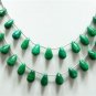 NATURAL COLOMBIAN EMERALD BRIOLETTE BEADED NECKLACE !