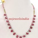 Stunning natural multicolor gemstone necklace
