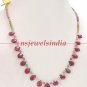 Stunning natural multicolor gemstone necklace