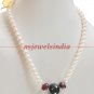 designer natural pearl,sapphire & ruby gemstone string