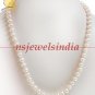 single strand natural fresh water pearl gemstone string