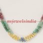 Natural ruby,sapphire & emerald gemstone necklace