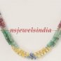 Natural ruby,sapphire & emerald gemstone necklace
