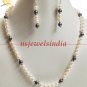 single strand fresh water pearl gemstone necklace