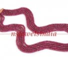 5 strand natural red ruby gemstone neckalce