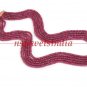 5 strand natural red ruby gemstone neckalce