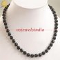 Handcrafted natural black onyx gemstone neckalce
