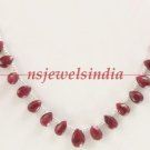 Designer natural ruby gemstone & silver necklace