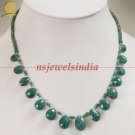 Designer natural green emerald gemstone Necklace