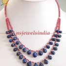 Stunning natural ruby & sapphire gemstone Necklace