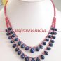Stunning natural ruby & sapphire gemstone Necklace