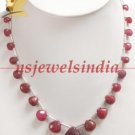 stunning natural red ruby drop gemstone necklace