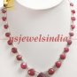 stunning natural red ruby drop gemstone necklace